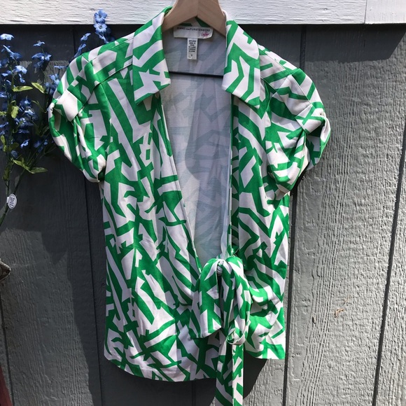 Diane Von Furstenberg Tops - Diane Von Furstenburg Vintage wrap blouse